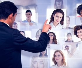 Business online communication Stock Photo 03