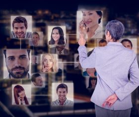 Business online communication Stock Photo 04