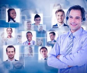 Business online communication Stock Photo 05