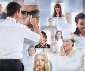 Business online communication Stock Photo 08