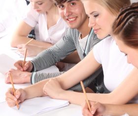 Campus student Stock Photo