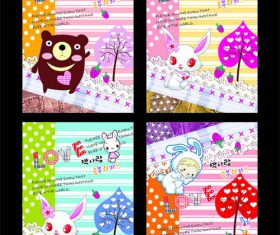 Cartoon animal cover design