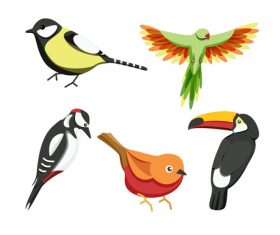 Cartoon bird vector material