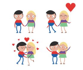 Cartoon couple vector