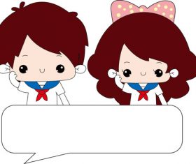 Cartoon dialog vector
