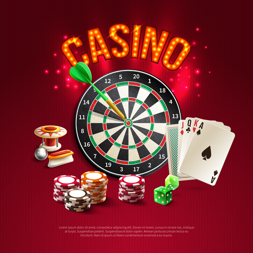 Casino game background vector free download