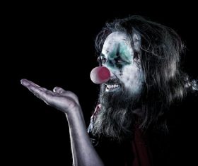 Character funny clown Stock Photo
