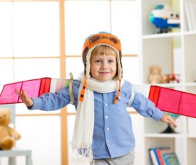 Child who wants to fly Stock Photo 01