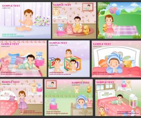 Children cartoon vector material