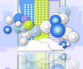 Cityscape creative illustration vector 02