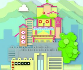 Cityscape creative illustration vector 03
