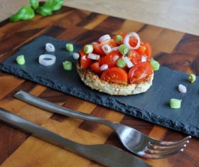 Classic taste Pane e pomodoro Stock Photo 01