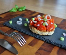 Classic taste Pane e pomodoro Stock Photo 03