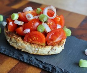 Classic taste Pane e pomodoro Stock Photo 04