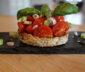 Classic taste Pane e pomodoro Stock Photo 05