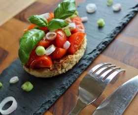 Classic taste Pane e pomodoro Stock Photo 07