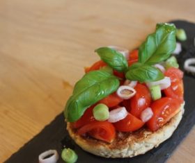 Classic taste Pane e pomodoro Stock Photo 08