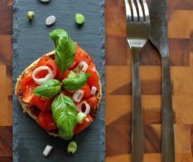 Classic taste Pane e pomodoro Stock Photo 09