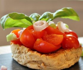 Classic taste Pane e pomodoro Stock Photo 11