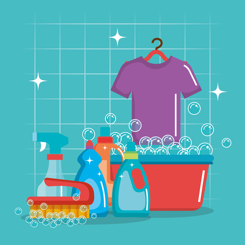 Cleaning housework design vector illustration 03