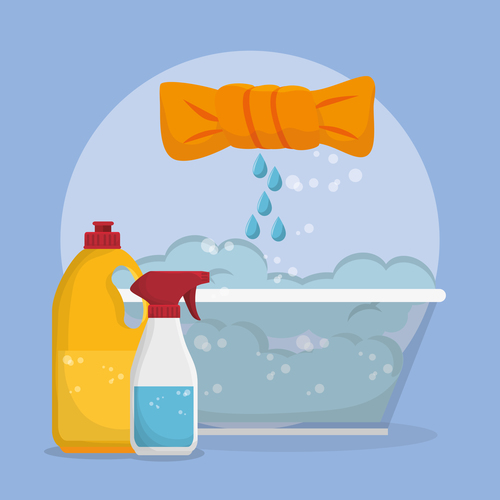 Cleaning housework design vector illustration 07