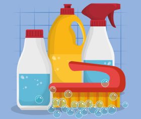 Cleaning housework design vector illustration 09