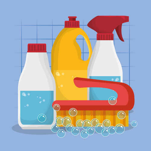 Cleaning housework design vector illustration 09