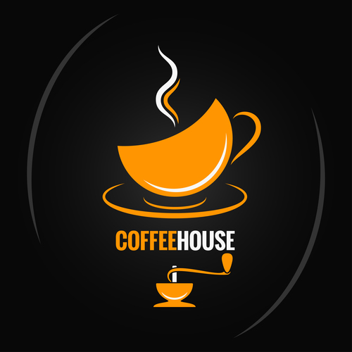 Download Coffee house logo vector material 02 free download