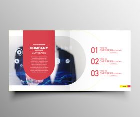 Company brochure template design vectors 01