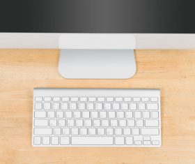 Computer on the desk Stock Photo 03