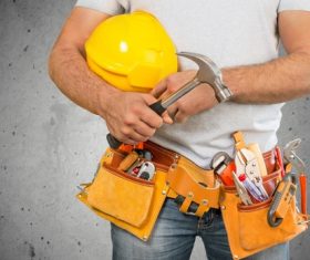 Construction workers and kits Stock Photo 04