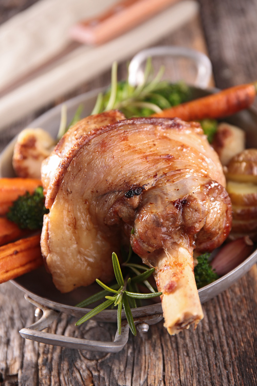 Cooked lamb chop with vegetable Stock Photo 11
