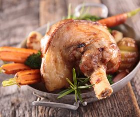 Cooked lamb chop with vegetable Stock Photo 12