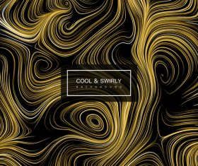 Cool swirly abstract background vector 03