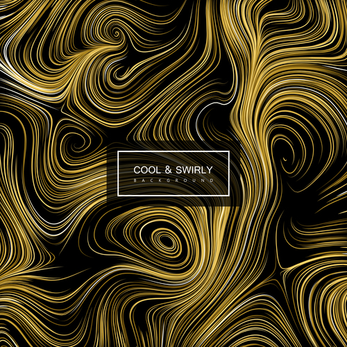 Cool swirly abstract background vector 03