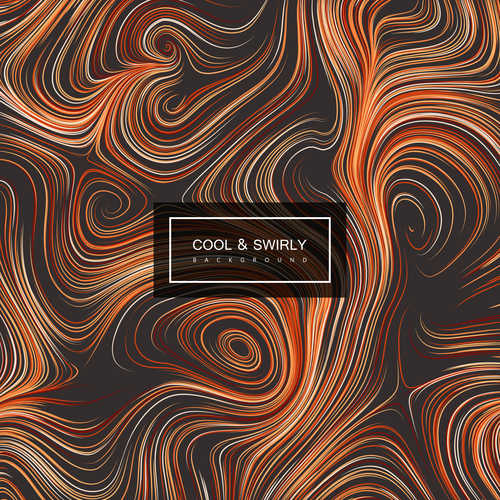 Cool swirly abstract background vector 04