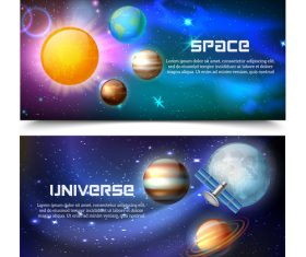 Cosmos realistic vector