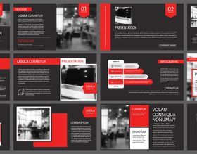 Creative company brochure template vector 02