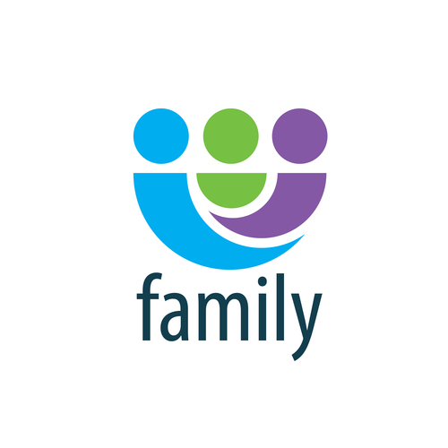 Creative family logos vector material 01