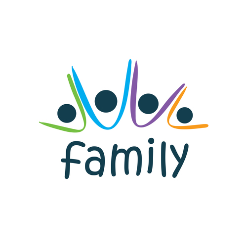 Creative family logos vector material 06