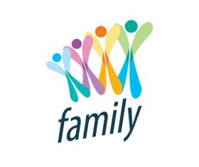 Creative family logos vector material 07