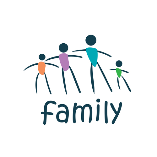 Creative family logos vector material 08 free download