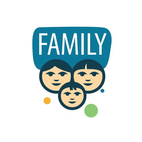 Creative family logos vector material 11