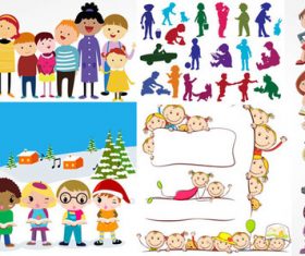 Cute cartoon child vector