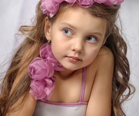 Cute little girl posing Stock Photo 03 free download