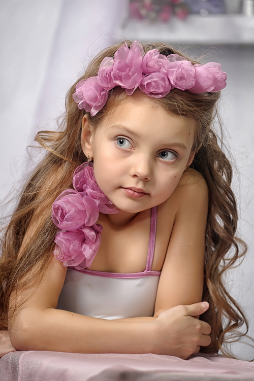 Cute little girl posing Stock Photo 10