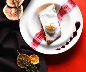 Delicious apple strudel Stock Photo 01