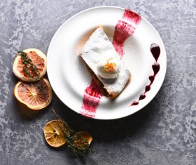 Delicious apple strudel Stock Photo 02