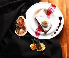 Delicious apple strudel Stock Photo 03