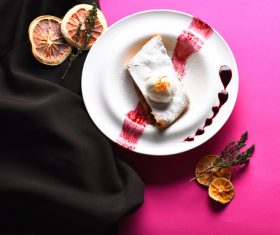 Delicious apple strudel Stock Photo 05